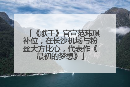 《歌手》官宣范玮琪补位，在长沙机场与粉丝大方比心，代表作《最初的梦想》