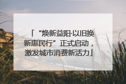 “焕新益阳·以旧换新惠民行”正式启动，激发城市消费新活力
