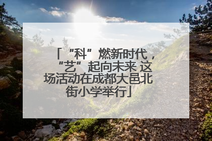 “科”燃新时代，“艺”起向未来 这场活动在成都大邑北街小学举行