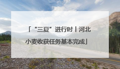 “三夏”进行时丨河北小麦收获任务基本完成