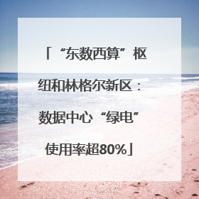 “东数西算”枢纽和林格尔新区：数据中心“绿电”使用率超80%