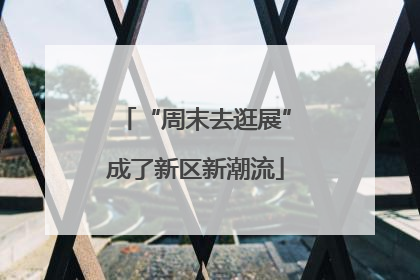 “周末去逛展”成了新区新潮流