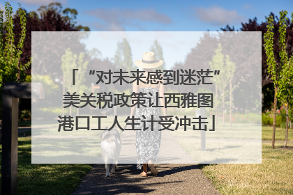 “对未来感到迷茫” 美关税政策让西雅图港口工人生计受冲击