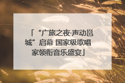 “广旅之夜·声动邕城”启幕 国家级歌唱家领衔音乐盛宴