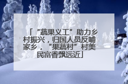 “蔬果义工”助力乡村振兴，归国人员反哺家乡，“果蔬村”村美民富香飘远近