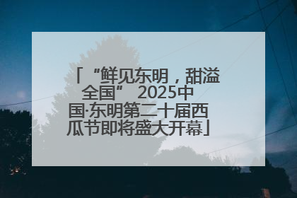 “鲜见东明，甜溢全国” 2025中国·东明第二十届西瓜节即将盛大开幕