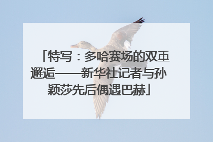 特写：多哈赛场的双重邂逅——新华社记者与孙颖莎先后偶遇巴赫