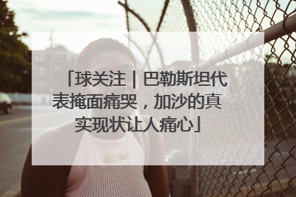 球关注｜巴勒斯坦代表掩面痛哭，加沙的真实现状让人痛心