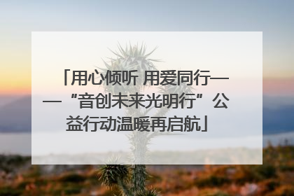 用心倾听 用爱同行——“音创未来光明行”公益行动温暖再启航