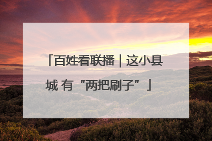 百姓看联播｜这小县城 有“两把刷子”