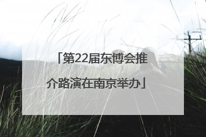 第22届东博会推介路演在南京举办