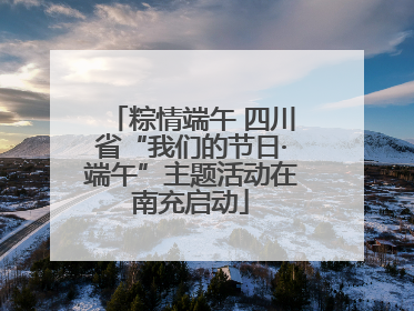粽情端午 四川省“我们的节日·端午”主题活动在南充启动