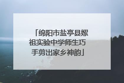 绵阳市盐亭县嫘祖实验中学师生巧手剪出家乡神韵