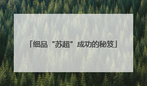 细品“苏超”成功的秘笈