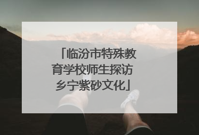 临汾市特殊教育学校师生探访乡宁紫砂文化