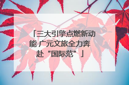 三大引擎点燃新动能 广元文旅全力奔赴“国际范”
