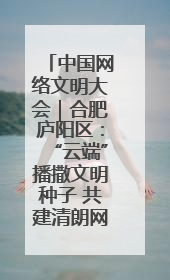 中国网络文明大会｜合肥庐阳区：“云端”播撒文明种子 共建清朗网络空间