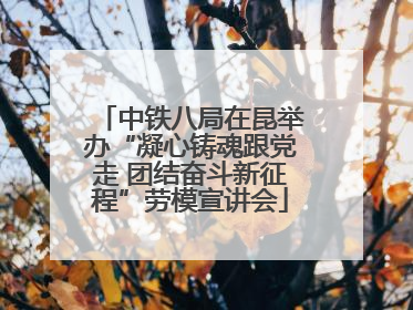 中铁八局在昆举办“凝心铸魂跟党走 团结奋斗新征程”劳模宣讲会