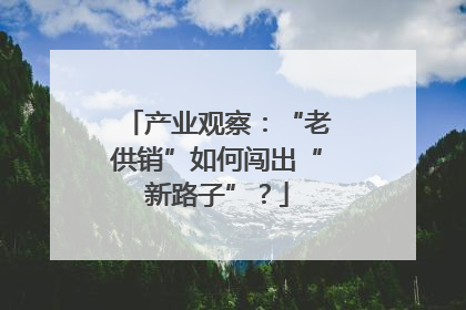 产业观察：“老供销”如何闯出“新路子”？