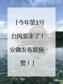 今年第1号台风要来了！安徽发布双预警！