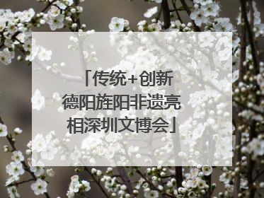 传统+创新 德阳旌阳非遗亮相深圳文博会