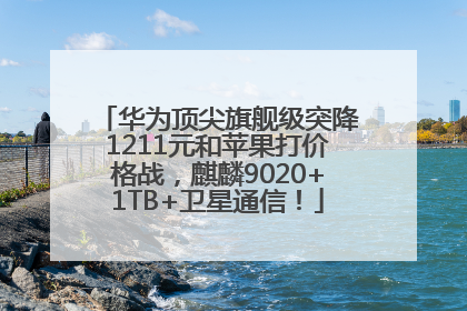 华为顶尖旗舰级突降1211元和苹果打价格战，麒麟9020+1TB+卫星通信！