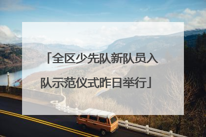全区少先队新队员入队示范仪式昨日举行