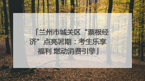 兰州市城关区“票根经济”点亮暑期：考生乐享福利 燃动消费引擎