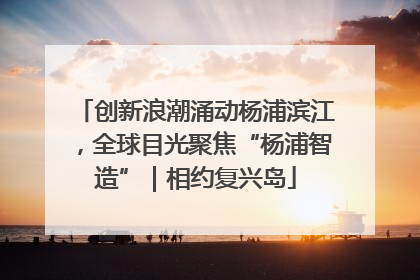 创新浪潮涌动杨浦滨江，全球目光聚焦“杨浦智造”｜相约复兴岛