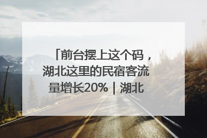 前台摆上这个码，湖北这里的民宿客流量增长20%｜湖北市场监管所的故事