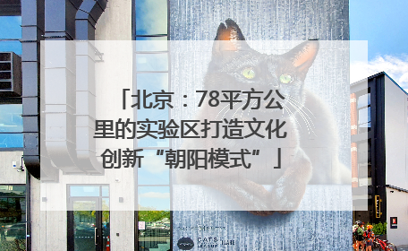 北京：78平方公里的实验区打造文化创新“朝阳模式”