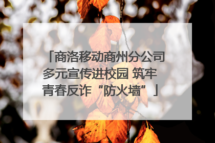 商洛移动商州分公司多元宣传进校园 筑牢青春反诈“防火墙”