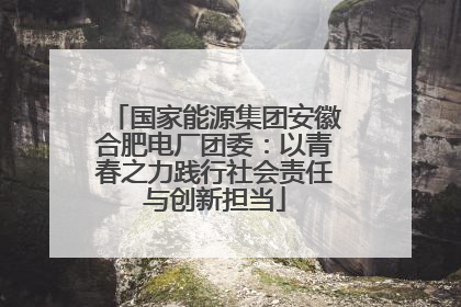 国家能源集团安徽合肥电厂团委：以青春之力践行社会责任与创新担当