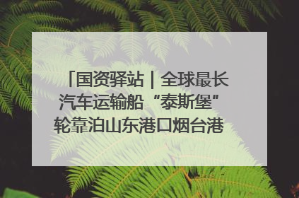 国资驿站｜全球最长汽车运输船“泰斯堡”轮靠泊山东港口烟台港；渤海最大油气平台完成浮托安装