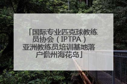 国际专业匹克球教练员协会（IPTPA）亚洲教练员培训基地落户儋州海花岛