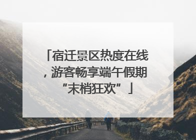 宿迁景区热度在线，游客畅享端午假期“末梢狂欢”