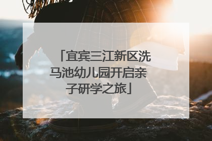 宜宾三江新区洗马池幼儿园开启亲子研学之旅