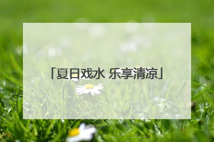 夏日戏水 乐享清凉