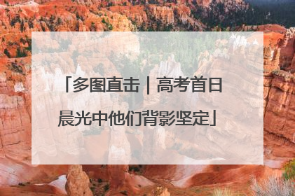 多图直击｜高考首日 晨光中他们背影坚定