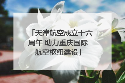 天津航空成立十六周年 助力重庆国际航空枢纽建设