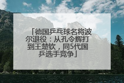 德国乒乓球名将波尔退役：从孔令辉打到王楚钦，同5代国乒选手竞争