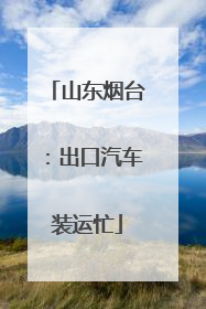 山东烟台：出口汽车装运忙