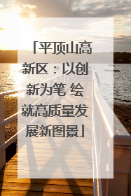 平顶山高新区：以创新为笔 绘就高质量发展新图景