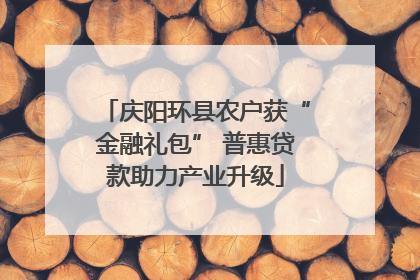 庆阳环县农户获“金融礼包” 普惠贷款助力产业升级