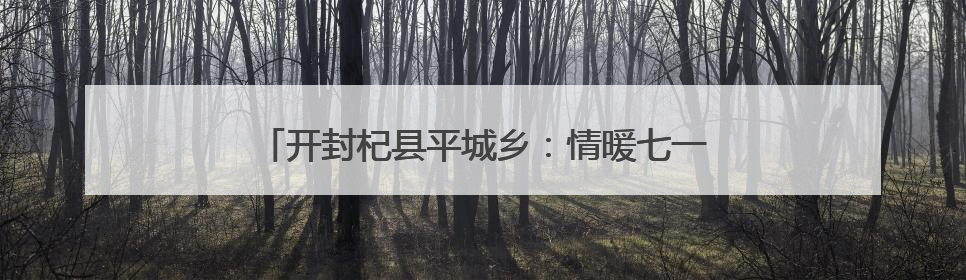 开封杞县平城乡：情暖七一送关怀 走访慰问显担当