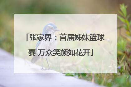 张家界：首届姊妹篮球赛 万众笑颜如花开