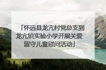 怀远县龙亢村党总支到龙亢镇实验小学开展关爱留守儿童慰问活动
