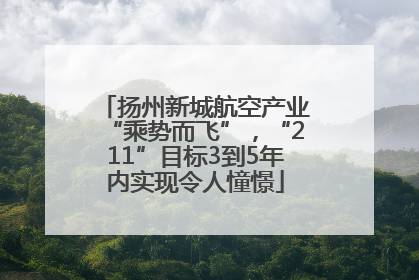 扬州新城航空产业“乘势而飞”，“211”目标3到5年内实现令人憧憬