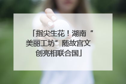 指尖生花！湖南“美丽工坊”随故宫文创亮相联合国
