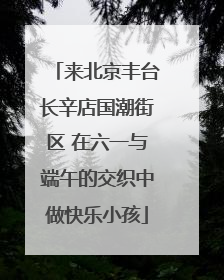 来北京丰台长辛店国潮街区 在六一与端午的交织中做快乐小孩